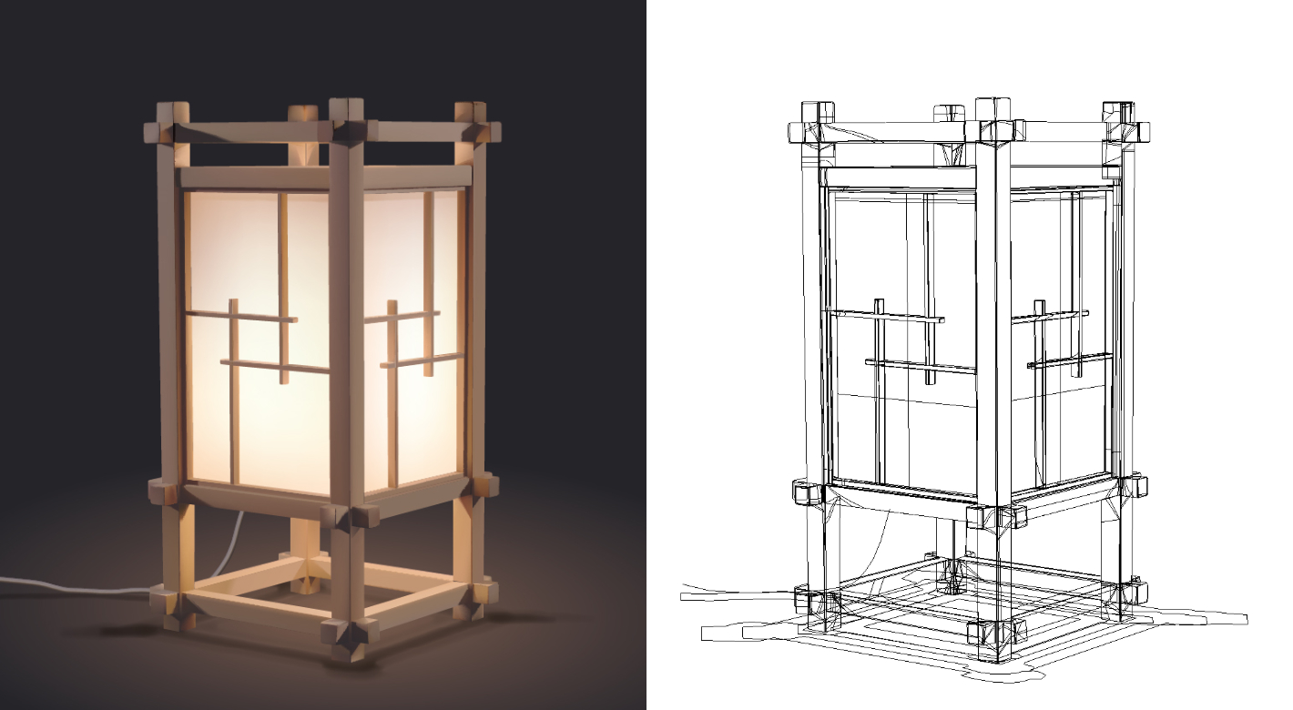 Japanische Lampe Vector Art